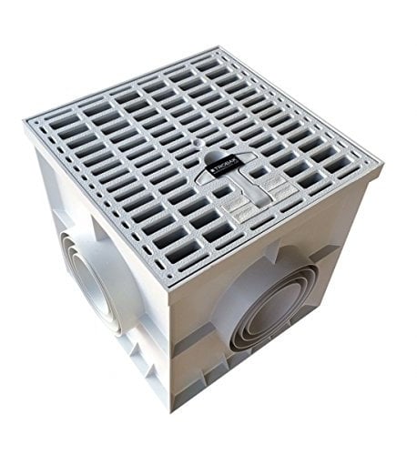 Revisionsschacht mit Patent Gitterabdeckung 40 x 40 cm