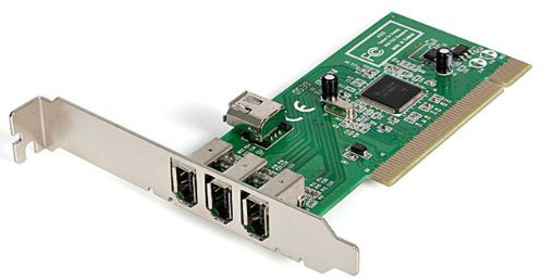 StarTech.com Carte Adaptateur PCI vers 4 Ports FireWire400 6 Broches- 1x Firewire 400 Interne - 3x FireWire 400 Externe (PCI1394MP)