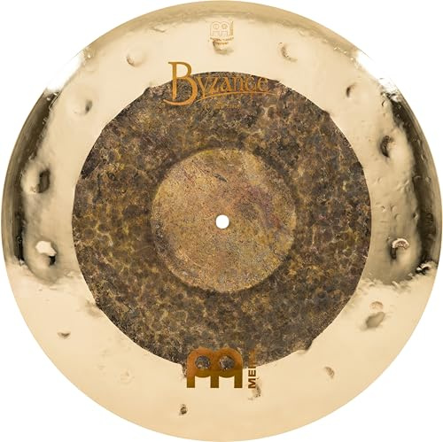 Meinl Cymbals Byzance 18 Dual Crash — MADE IN TURKEY — Hand Hammered B20 Bronze, 2-YEAR WARRANTY, inch (B18DUC)