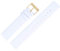 MARBURGER Uhrenarmband 18mm Leder Weiss Gold Glatt - Montage Set 7621820000220