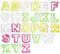 ilauke - 26 moldes grandes de las letras del alfabeto, moldes multicolores de plástico para repostería