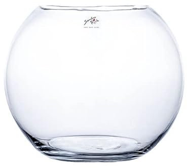 Glasvase GLOBE Glas Vase Tischvase Blumenvase rund, Ø 30 cm