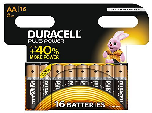 Duracell Plus Power Alkaline Battery – AA Battery – 16