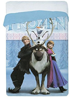 Disney Tagesdecke/Quilt Frozen & Friends, für Betten mit 90–105cm Breite, 180x260cm, Pink