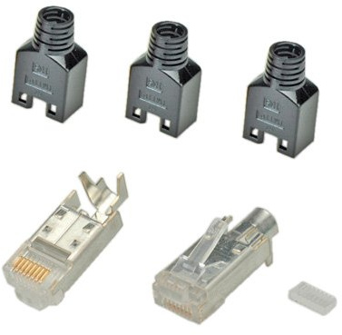 EFB-Elektronik h7540.4 – 10 RJ-45 schwarz Aderverbinder – Verbinder Fäden (schwarz)