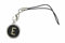 Miniblings ABC alte Schreibmaschinentaste Handyanhänger Wunsch Buchstabe schwarz- Handmade Modeschmuck I Anhänger Handyschmuck Schlüsselanhänger, Buchstabe:B