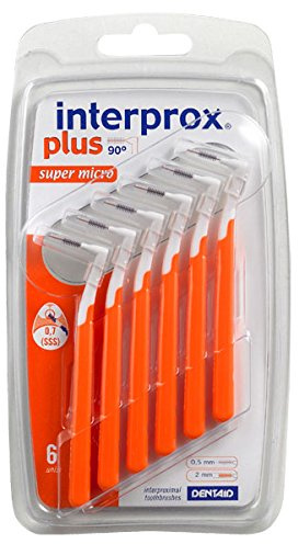 Interprox plus Interdentalbürsten orange super micro 6 Stück Packung, 12er Pack (12x 6er Pack)