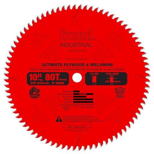 Freud LU80R010: 10 Ultimate Plywood & Melamine Blade