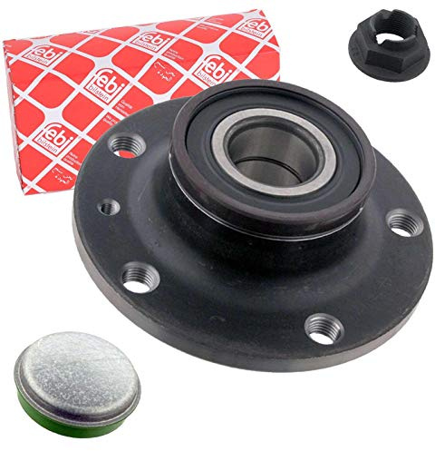 febi bilstein 30237 Radlagersatz mit Radnabe, Kronenmutter und Staubkappe, 1 Stück