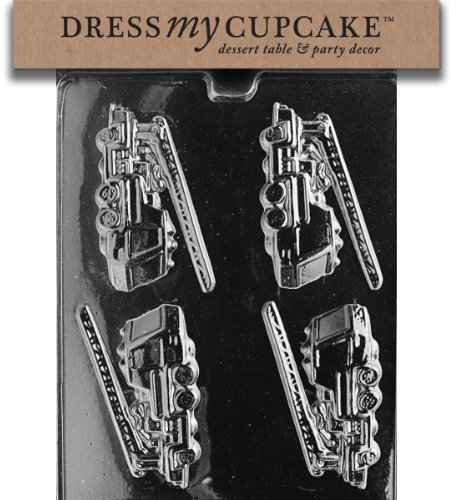 Dress My Cupcake Schokoladenform, Feuerwehrauto, Kunststoff, Durchsichtig, Silber