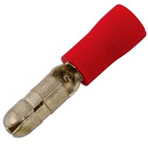 Connect 30138 Red Male Bullet 4.0mm 100pc
