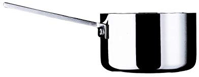 MEPRA Attiva Casseruola 1 Manico, 14 cm, Trimetallo Acciaio Inossidabile 18/10, Alluminio e Rame