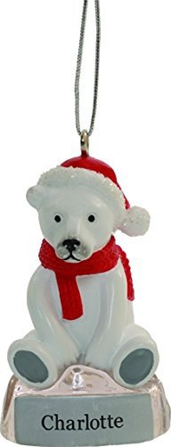 Weihnachtskugel süßer Eisbär, mit Namen Skye