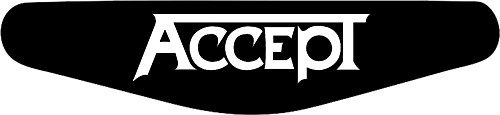 Play Station PS4 Lightbar Sticker Aufkleber Musik - Accept (schwarz)