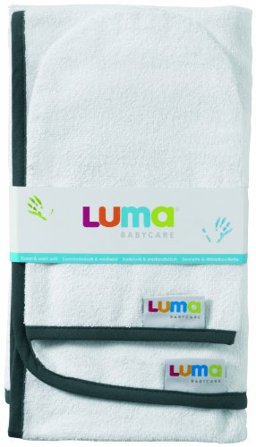 Luma L00901 Badetuch 85 x 75 cm + Waschhandschuhe 23 x 15 cm. Snow White