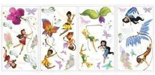 Disney Fairies Wandtattoos mit Glitter