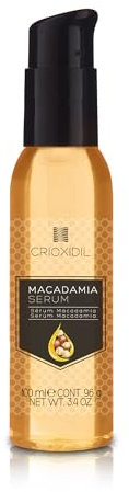 CRIOXIDIL - Sérum Macadamia para el Pelo - 100 ml - Aceite Capilar - Reparador Puntas Abiertas y Secas - Hidratación Profunda Cabello - Antiencrespamiento - no Apelmaza - Cebello más Brillante