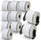 BETCKEY - 10 Rollen DK-22205 Endlosetiketten (Papier) Kompatibel mit Brother, 62mm x 30.48m, 10 Etiketten für Brother QL Etikettendrucker (2 Wiederverwendbare Etikettenhalter)