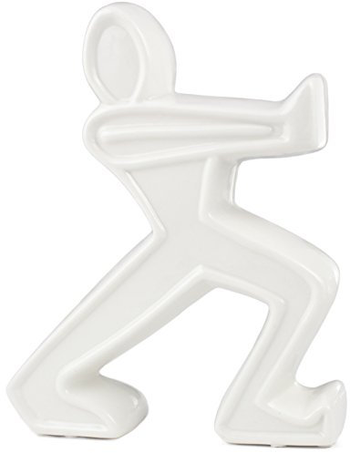 Brubaker en céramique serre-livre Blanc 22 cm Hauteur