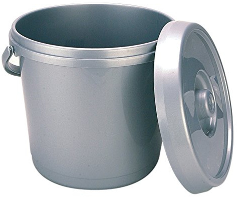 Whitefurze 14 Liter Windeleimer mit Deckel - Silber [Baby Product]