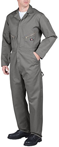 Dickies Herren Langärmeliger Deluxe-Twill-Overall Arbeitsoverall, grau, XX-Large Hoch
