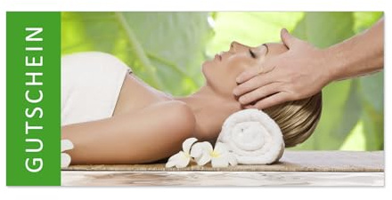 LYSCO 50 Stück Geschenkgutscheine (Wellness-603) - Gutscheinkarten Gutscheine für Bereiche Wellness, Erholung, Entspannung oder Kosmetik und Reisen