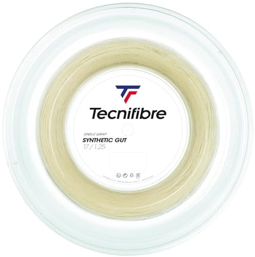 Tecnifibre Synthetic Gut 200M Tennis Rotolo di Corde Multifilamento Giallo 1,25