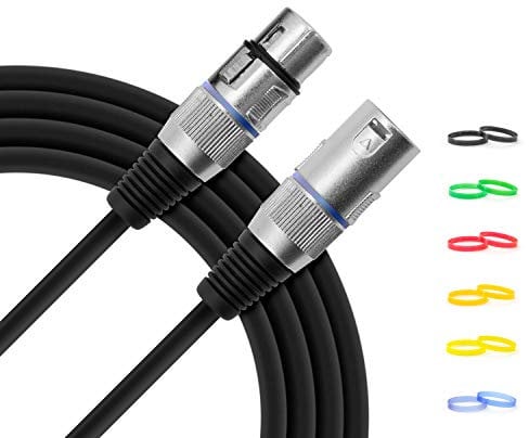 Tiger MIC4-10 Microphone Cable Universal - XLR-m to XLR-f - 10 metres/32 feet - Black