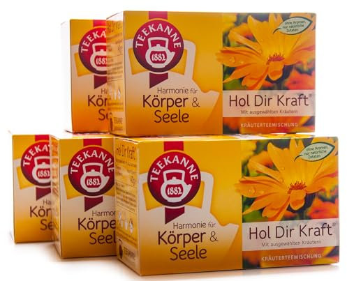Teekanne Körper & Seele Hol Dir Kraft, 5er Pack (5 x 20 Teebeutel), 5 x 40 g