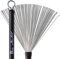 Vic FIrth - Cepillos de Tambor Retráctil Serie Signature - Steve Gadd - Alambre de acero de calibre medio - Mango de plástico negro
