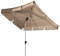 Doppler Active – Rechteckiger Sonnenschirm für Balkon und Terrasse – Knickbar – 180x120 cm – Greige