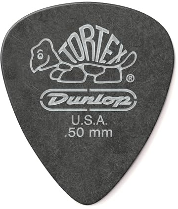 Jim Dunlop Tortex® Pitch Black Standard Pick .50MM - 72 Pack
