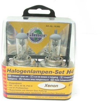 Filmer 16063 Halogenlampen-Set, H4 Xenon Paar