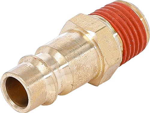 BGS 3222 | Stecknippel | 6,3 mm (1/4) Außengewinde | Druckluftkupplung | Kupplungsstecker | Schnellkupplung-Adapter