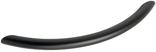 OBF-Online-Discount 72 1394 16 schwarz Grimme Basic Schubladengriff Meduna Möbelgriff (gebogen) ø 10 mm, Breite 152 mm Griff Stahl, Lochabstand 128 mm