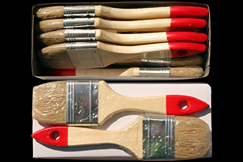 48 x Flachpinsel 50 mm Chinaborste hell Maler Lack Lasur Abwasch Allzweck Einweg Industrie Pinsel Lasurpinsel Lackpinsel
