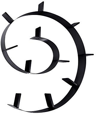 Kartell Bookworm Mensola da Parete, 11 Reggilibri, PVC, Nero