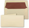 NEUSER PAPIER 25x DIN Lang Vintage Faltkarten-Set mit Briefumschlägen, echtes Büttenpapier, 100 x 210 mm - quer-doppelt, Elfenbein-Creme