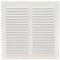 Amig - Rejilla Cuadrada de Aluminio - Rejillas de Ventilación para Salida de Aire - Ideal para Techo de Cocina y Baño - Medidas 200 X 200 MM - Color Blanco