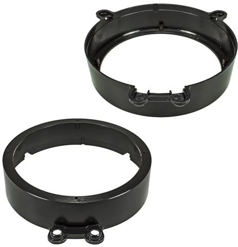 tomzz Audio 2834-011 Anneaux de Haut-parleurs Adaptateurs Supports compatibles avec Mercedes Classe C W203 Porte Avant pour Haut-parleurs DIN 165mm