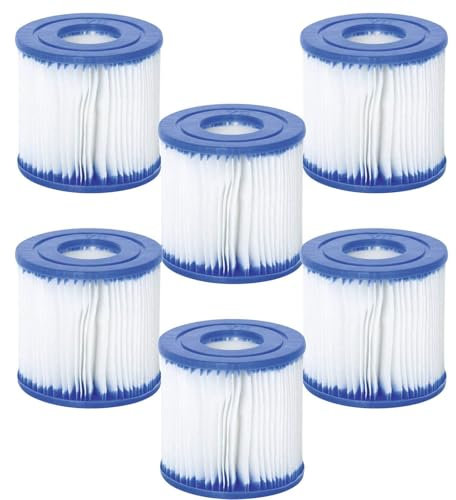 Bestway Cartouche de Filtre Type VII/D 530 Gallon Pompe (Lot de 6)