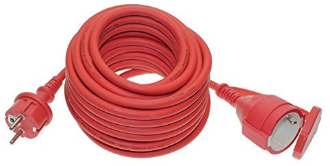 25 m Verlängerungskabel Outdoor IP44 rot Trango TG-25MCR (1,16€/m)