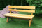 TPFGarden Gartenbank DRIEBURG 150cm 3-Sitzer aus Kiefer massiv, Farbton: Hellbraun imprägniert | Holz von höchster Qualität