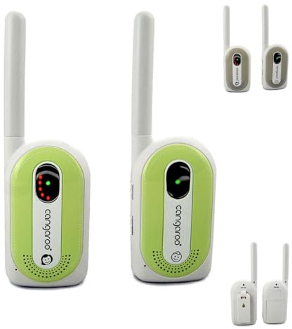 Babyphone Maternal Instinct bis 1,3 km Reichweite, Empfänger mit Gürtelclip grün