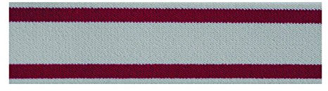 Eiko Hosenträger, 36 mm breit mit Lederrückenteil (120 cm, grau/rot)
