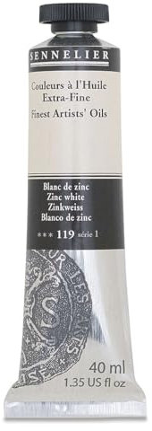 Sennelier Couleurs à l'huile : 40ml Zinc Blanc