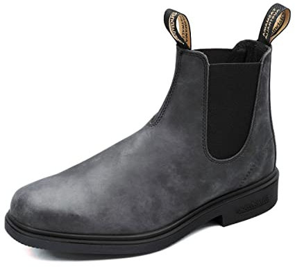 Blundstone Dress Series, Stivali Chelsea Unisex-Adulto, Grigio Rustic Black Rustic Black, 43.5 EU