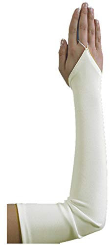 YES Fingerlose Brauthandschuhe Handschuhe Hochzeit, A1 50cm, Ivory