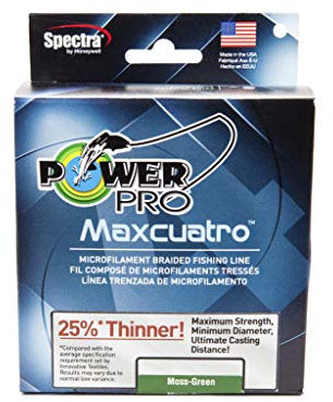 POWER PRO Uni – Erwachsene 33400200500E Maxcuatro geflochtene Angelschnur, Mehrfarbig/Meereswellen (Ocean Tides), One Size