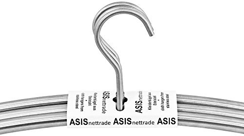 Mesa Living Designer-Kleiderbügel Edelstahl 4-TLG Set mit Antirutsch Funktion Garderobenbügel Hemdenbügel Blusenbügel für empfindliche Kleidung bestens geeignet